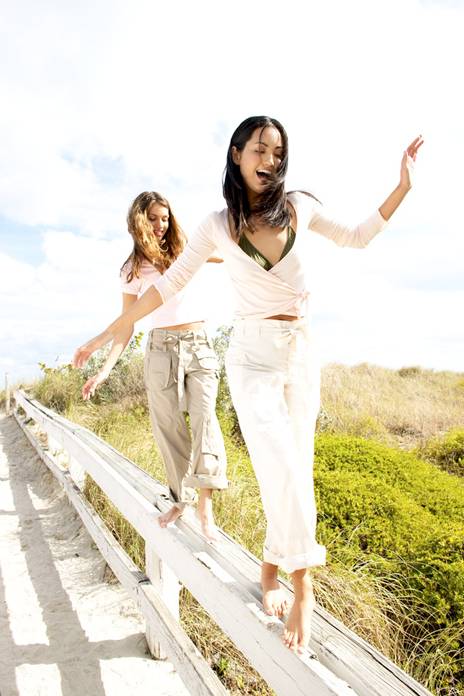 picture of two girls out getting exercise